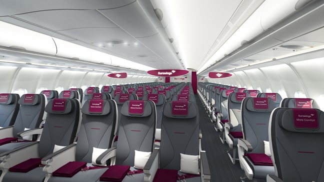 Lufthansas datterselskab Eurowings starter langrutetrafik - Billettyper og kabineklasser - 2
