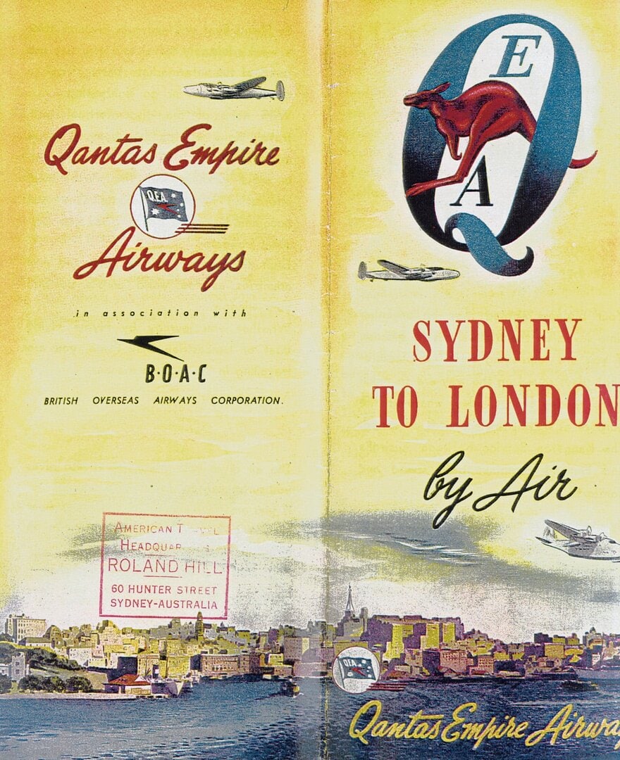 The history of flights from the UK to Australia - 1