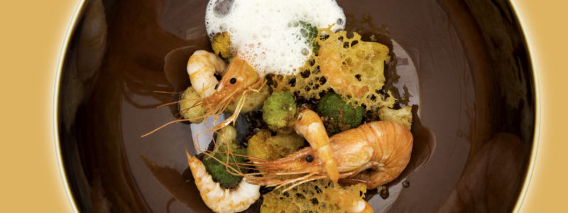 Tre stjärniga mästerkocken Arnaud Lallement skapar nya rätter för affärsklass