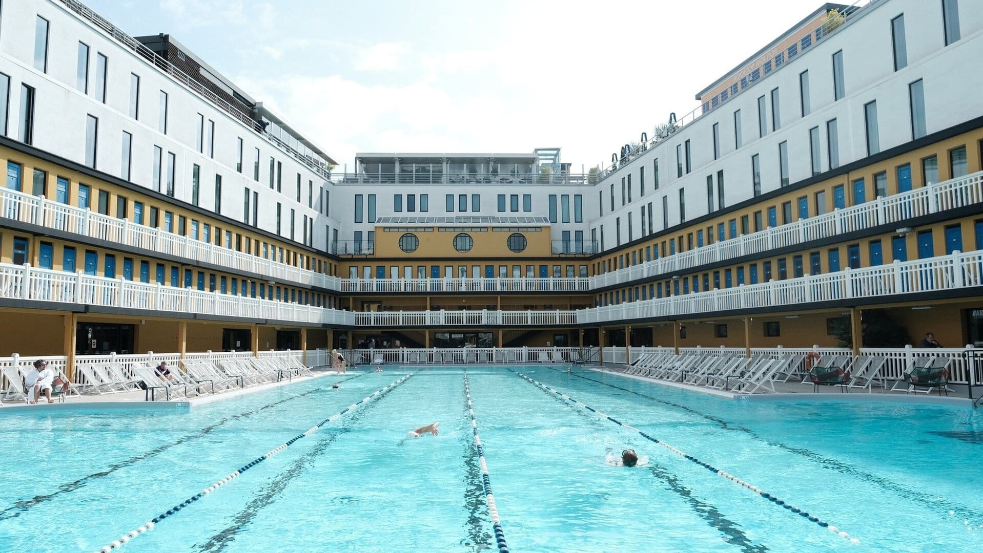 Outside pool area at hotel molitor paris-MCgallery paris