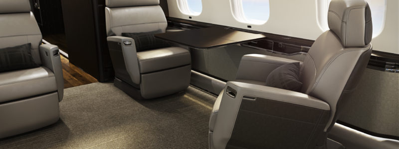 Bombardier med revolusjonerende privatjet sete