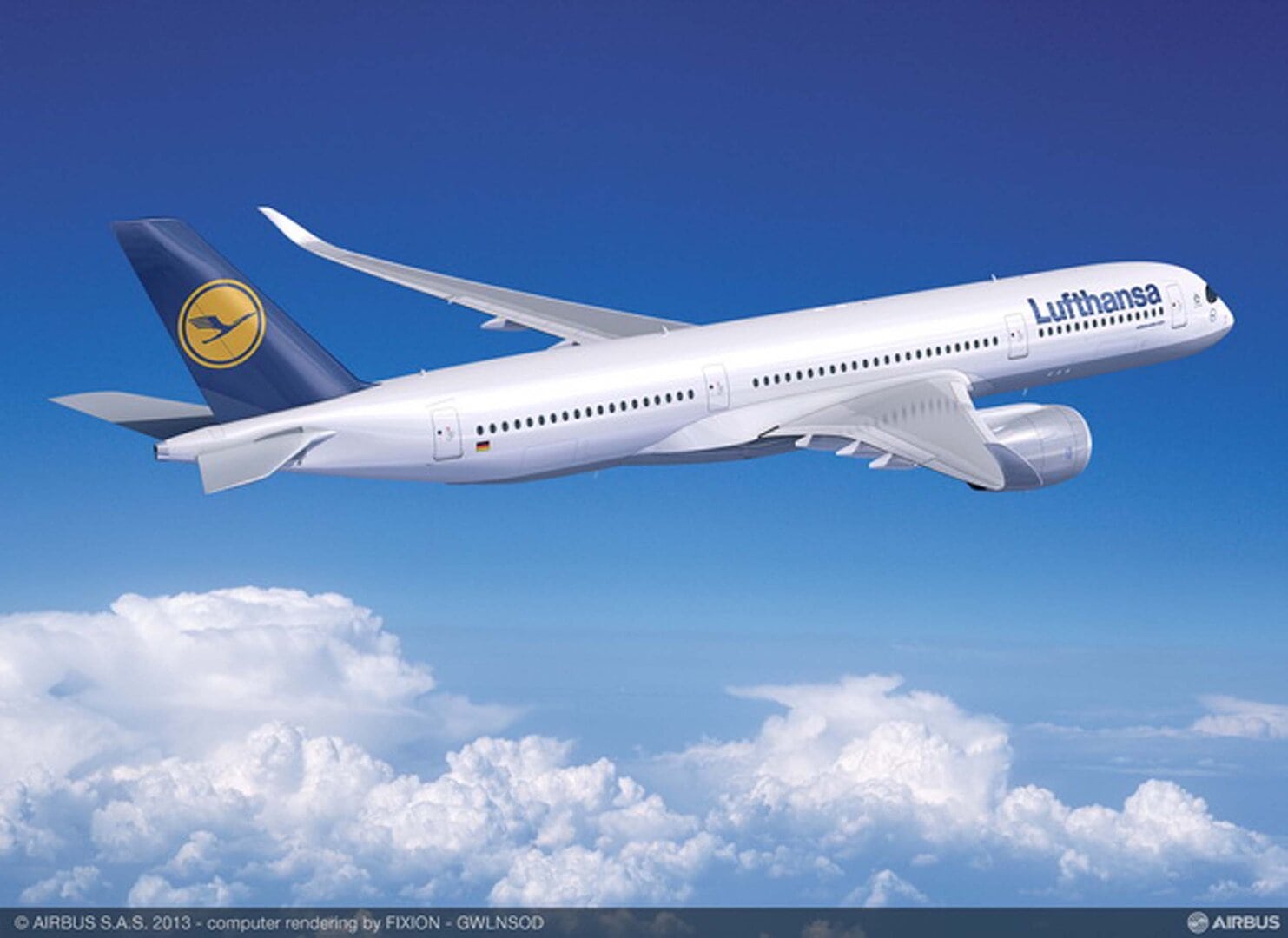 Lufthansa får sin første Airbus A350 i slutningen af 2016