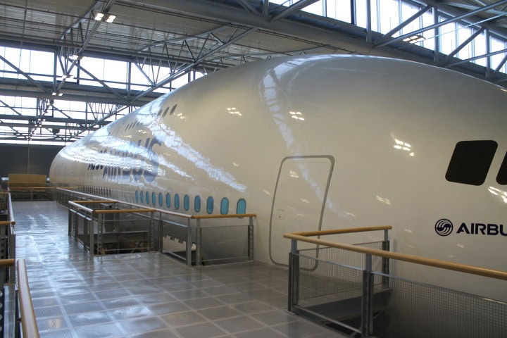 A visit to the Airbus mock-up centre - with full-scale cabins from all Airbus aircraft