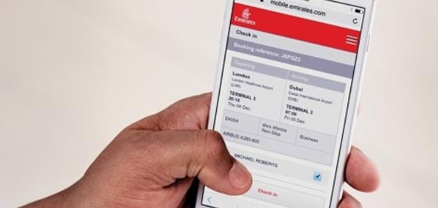 Nu kan du checka in redan 48 timmar före du ska flyga med Emirates