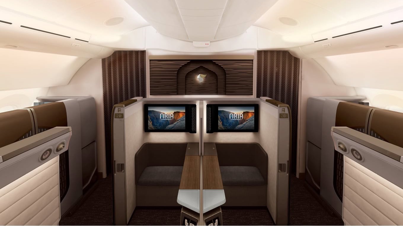 Airline review Cabin & Seat - Oman Air - 1