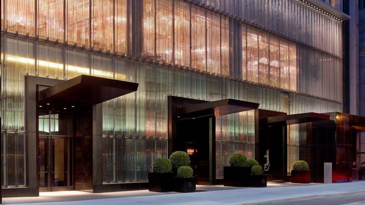 Main entrance of the baccarat hotel & residences 