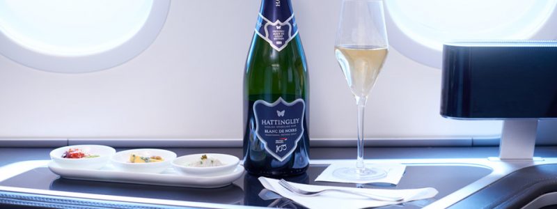 Engelsk musserende vin hos British Airways