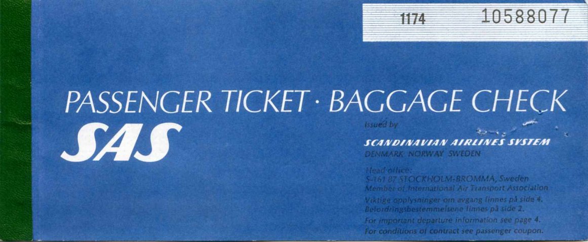 SAS pappersbiljetter går i graven