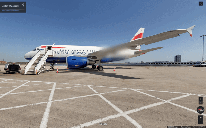 Gå på opdagelse i British Airways Business Class med Google Street View - 1