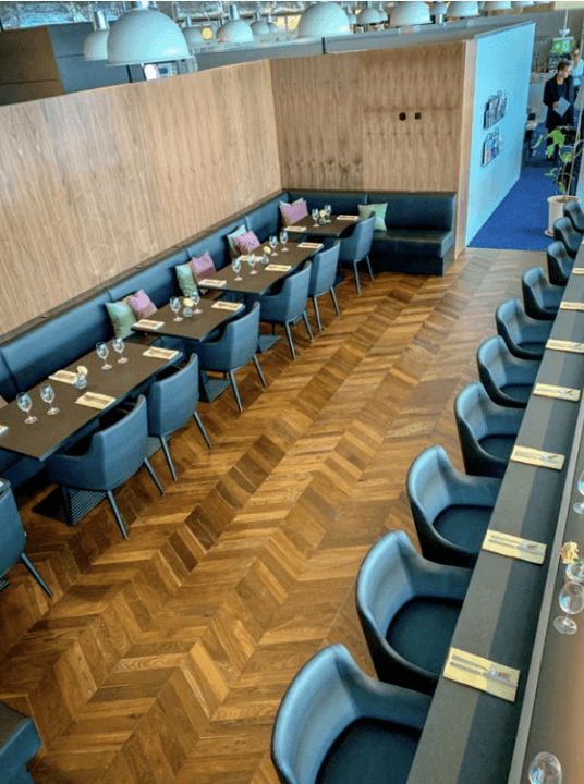 En exklusiv Centurion-lounge checkar in på Pontus in the Air