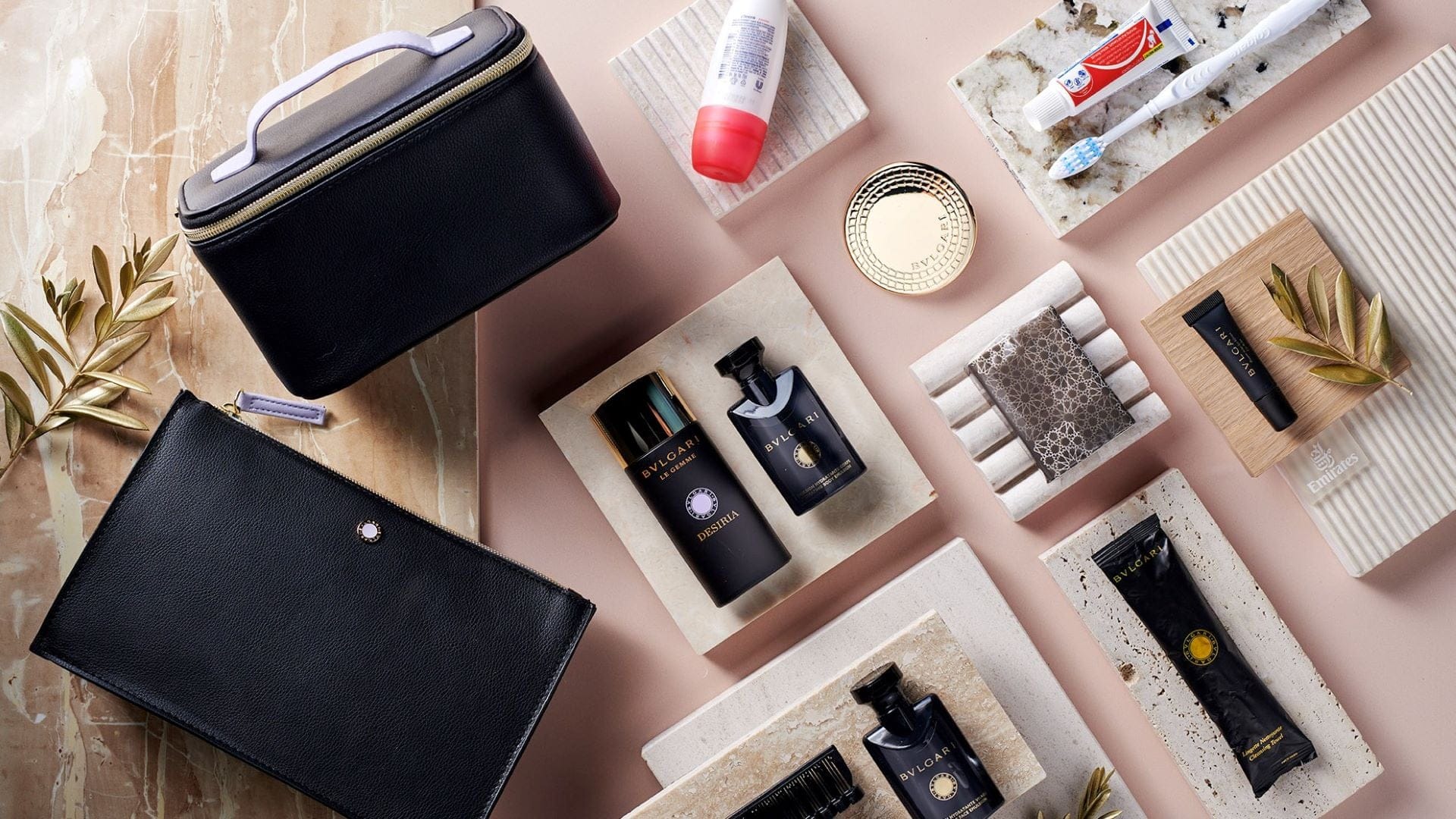 Airlines News - Emirates unveils Bulgari amenity kits for Business Class & First Class