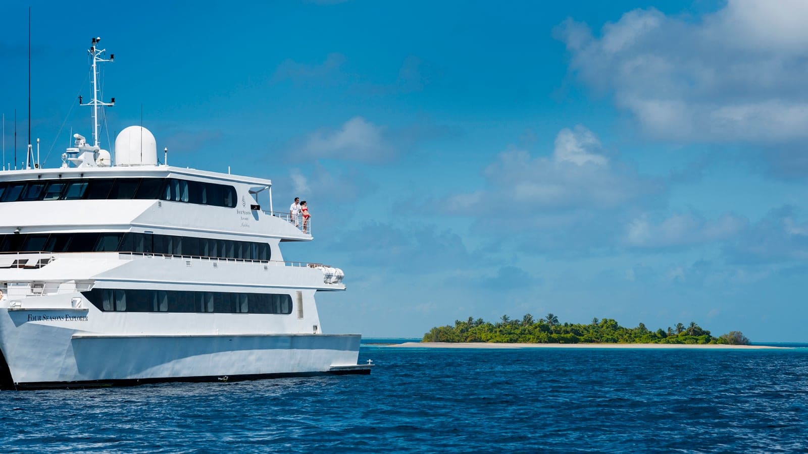 Four Seasons Explorer in the sea