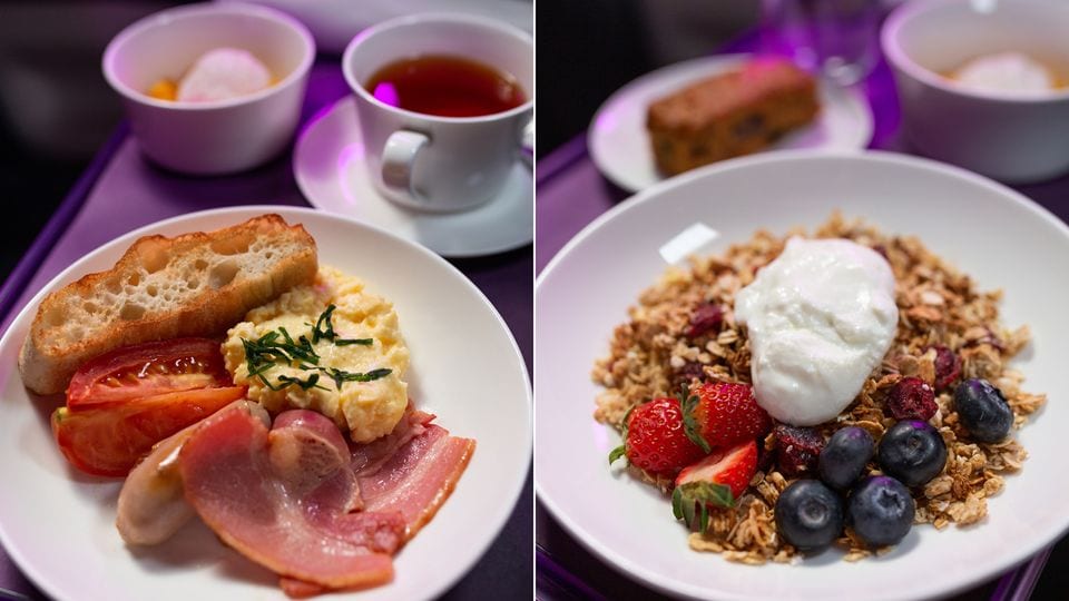 Virgin Australia - new Business Class menu