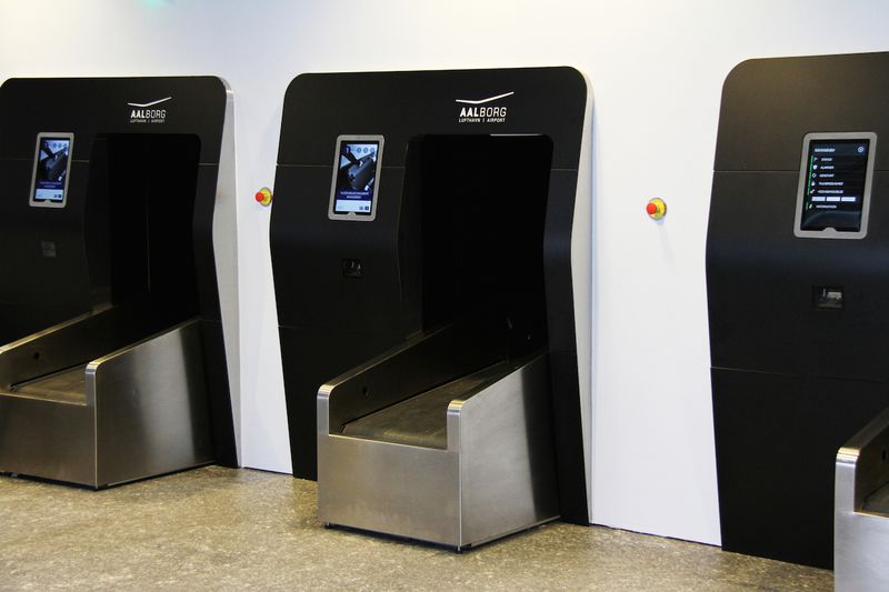 Aalborg lufthavn med automatisk bag drop