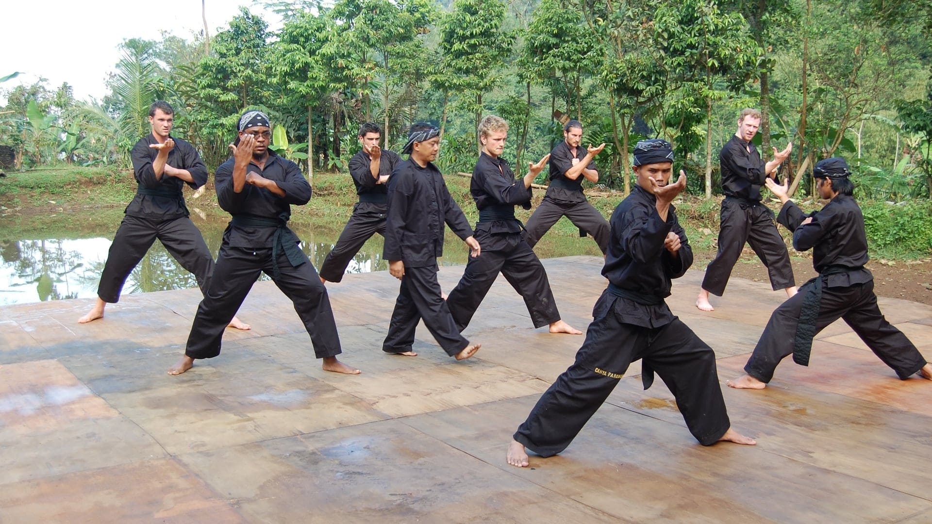 pencak silat in full flow