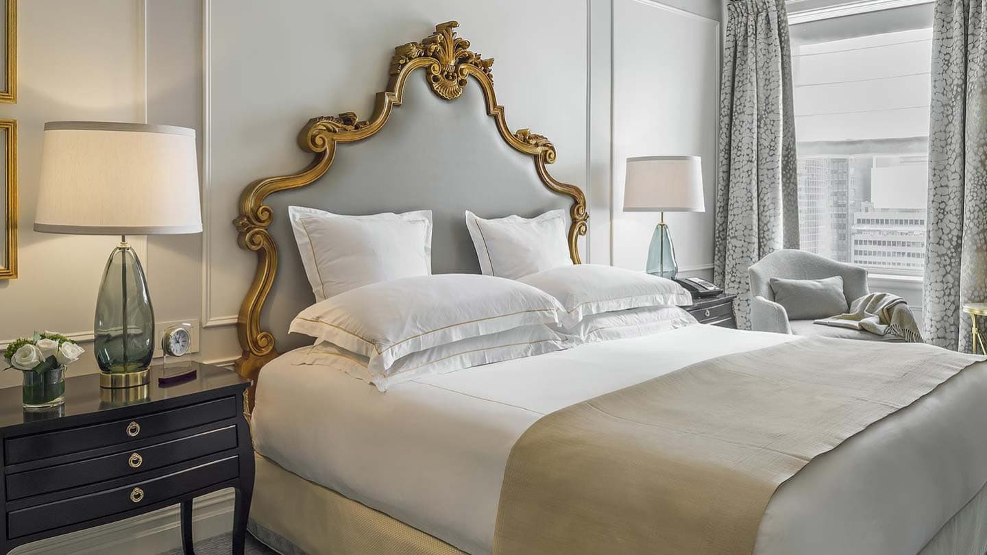 bedroom at the plaza new york