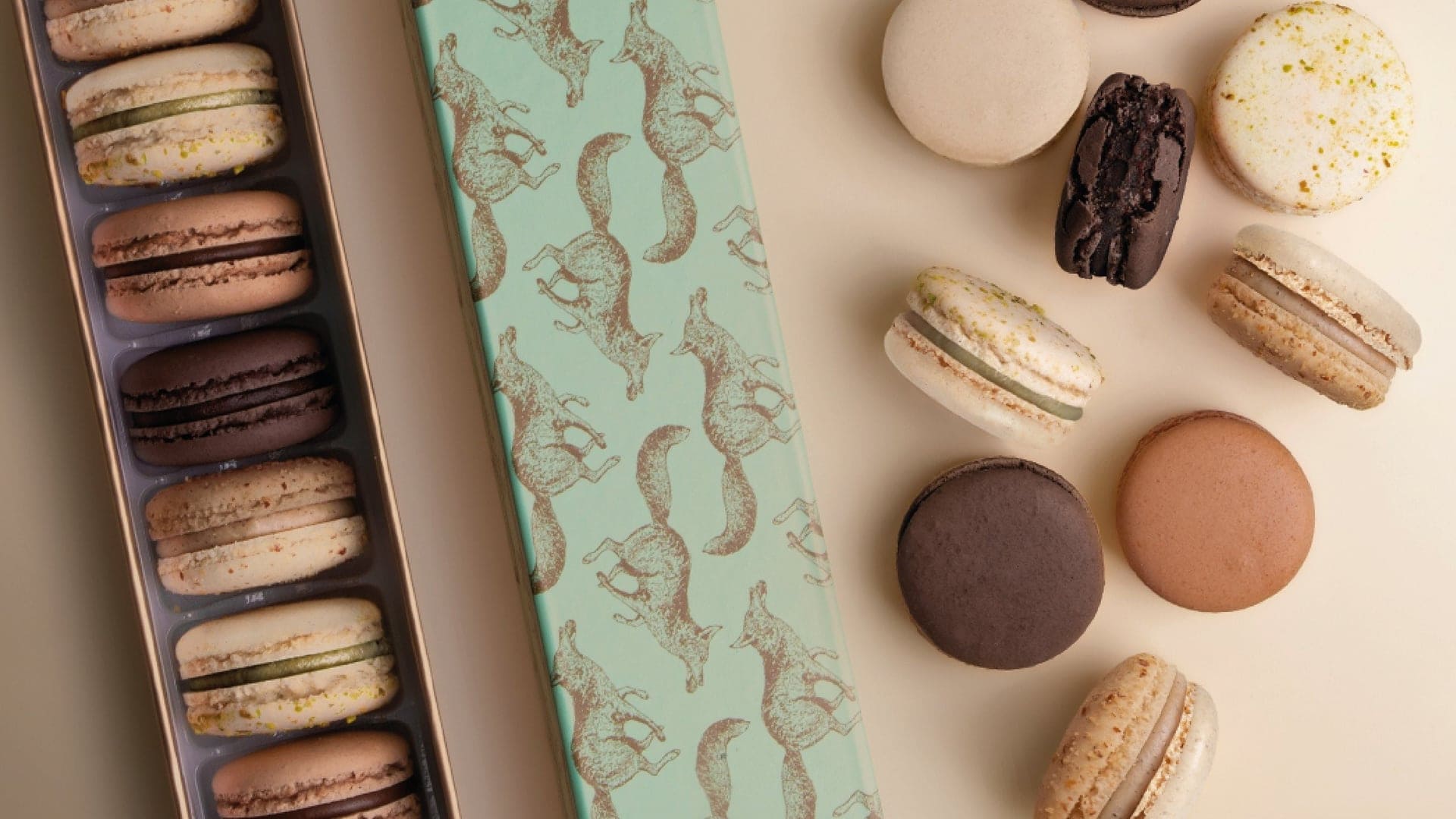 Macaroons made at Yann Couvreur Pâtisserie in Paris