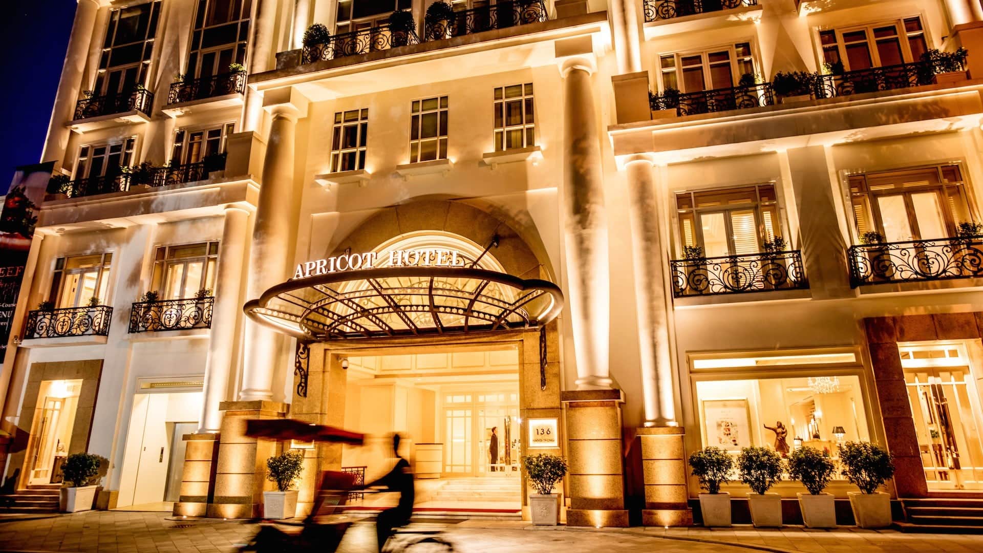 Apricot Hotel's main entrance