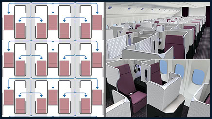 Nye business class seter hos Japan Airlines´ Boeing 777-200ER - 1