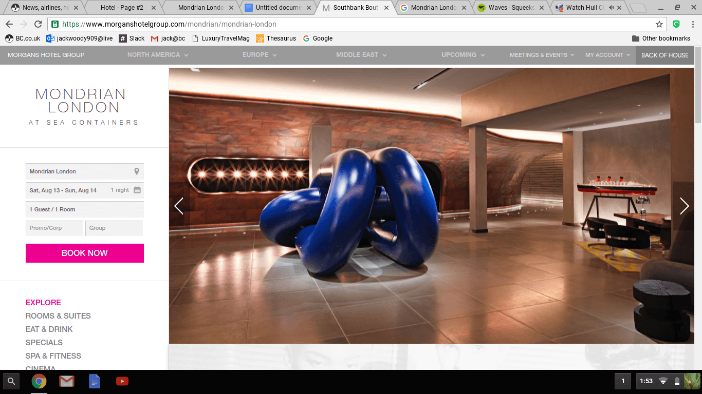 Mondrian London celebrates London Design Festival with lobby art installation