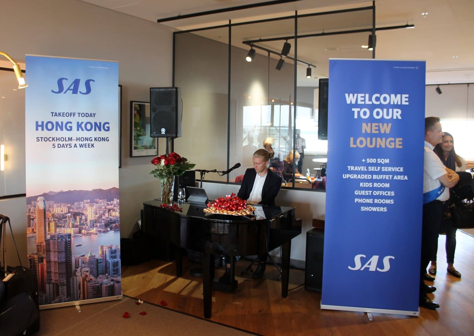 Invigning av SAS nya lounger på Stockholm Arlanda