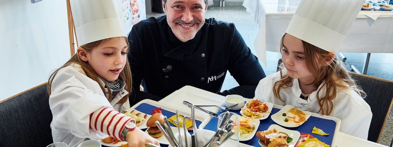 Alexander Herrmann har satt sammen menyer for barn for Lufthansa