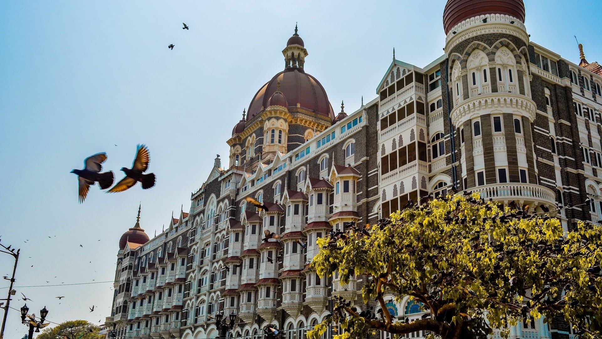 The Taj Mahal Palace, Mumbai from an outside perspective at daytime