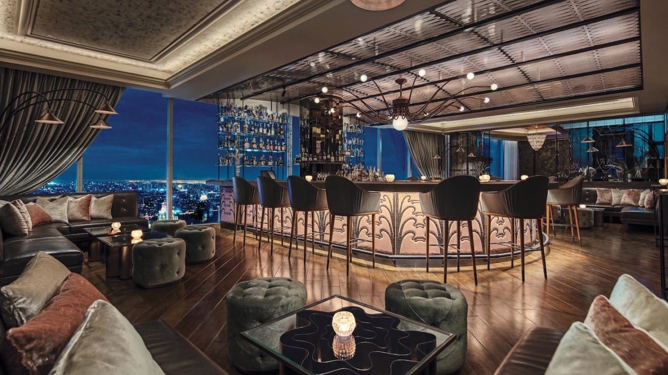 Rooftop bar at the waldorf astoria bangkok