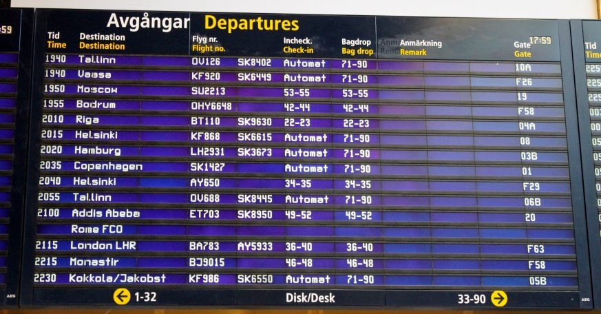 En sista flygning med Ethiopian Airlines business class Stockholm-Rom - 2