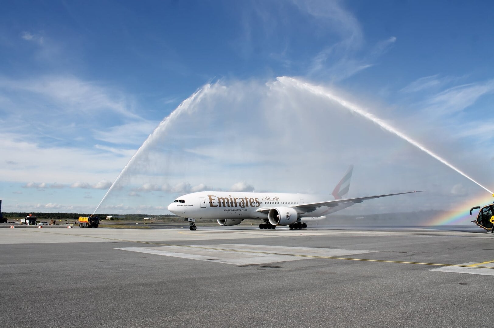 Invigning av Emirates nya flyglinje Stockholm Arlanda-Dubai
