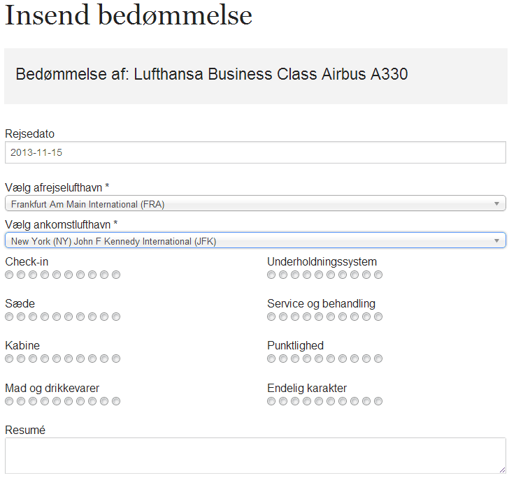 Har du teste vores nye bedømmelsessystem? Det tager kun et øjeblik