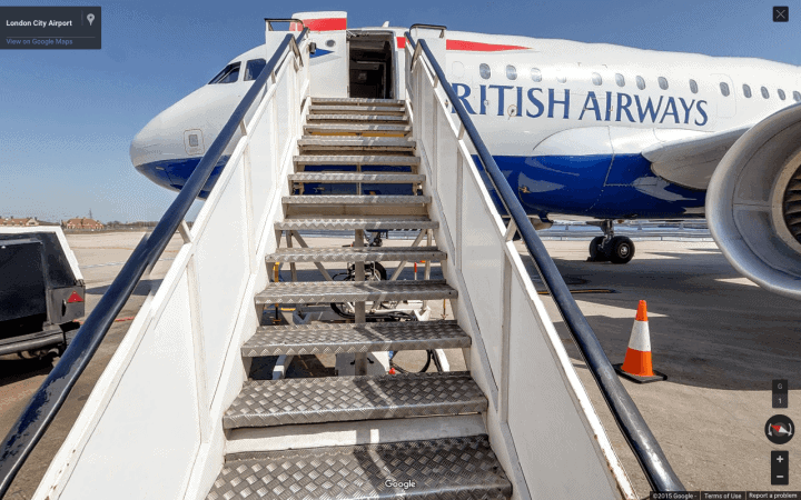 Gå på opdagelse i British Airways Business Class med Google Street View - 2