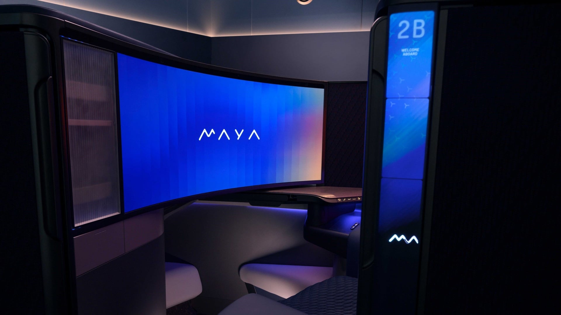 IMAX - 45" curved screens - the future in Business Class?
