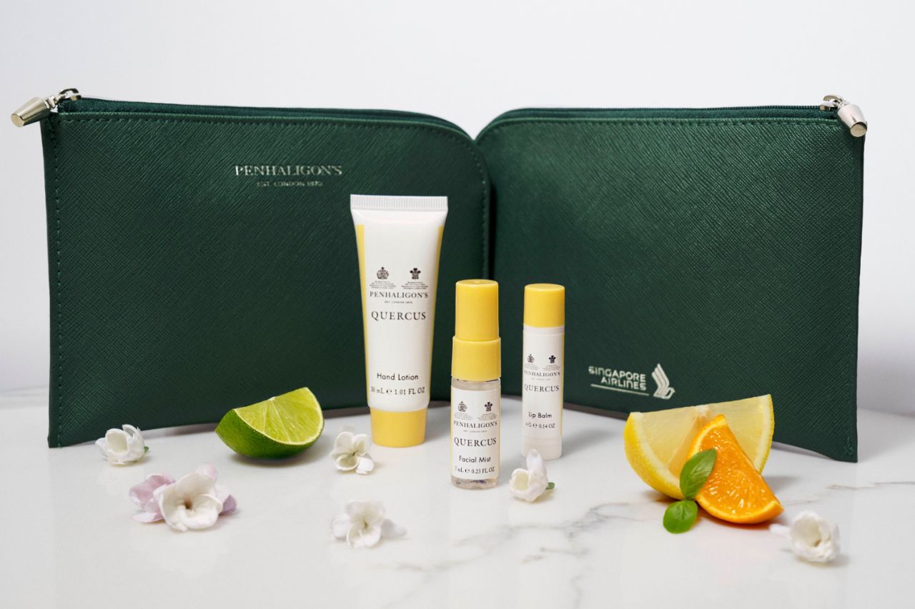 Singapore Airlines bekrefter amenity kit