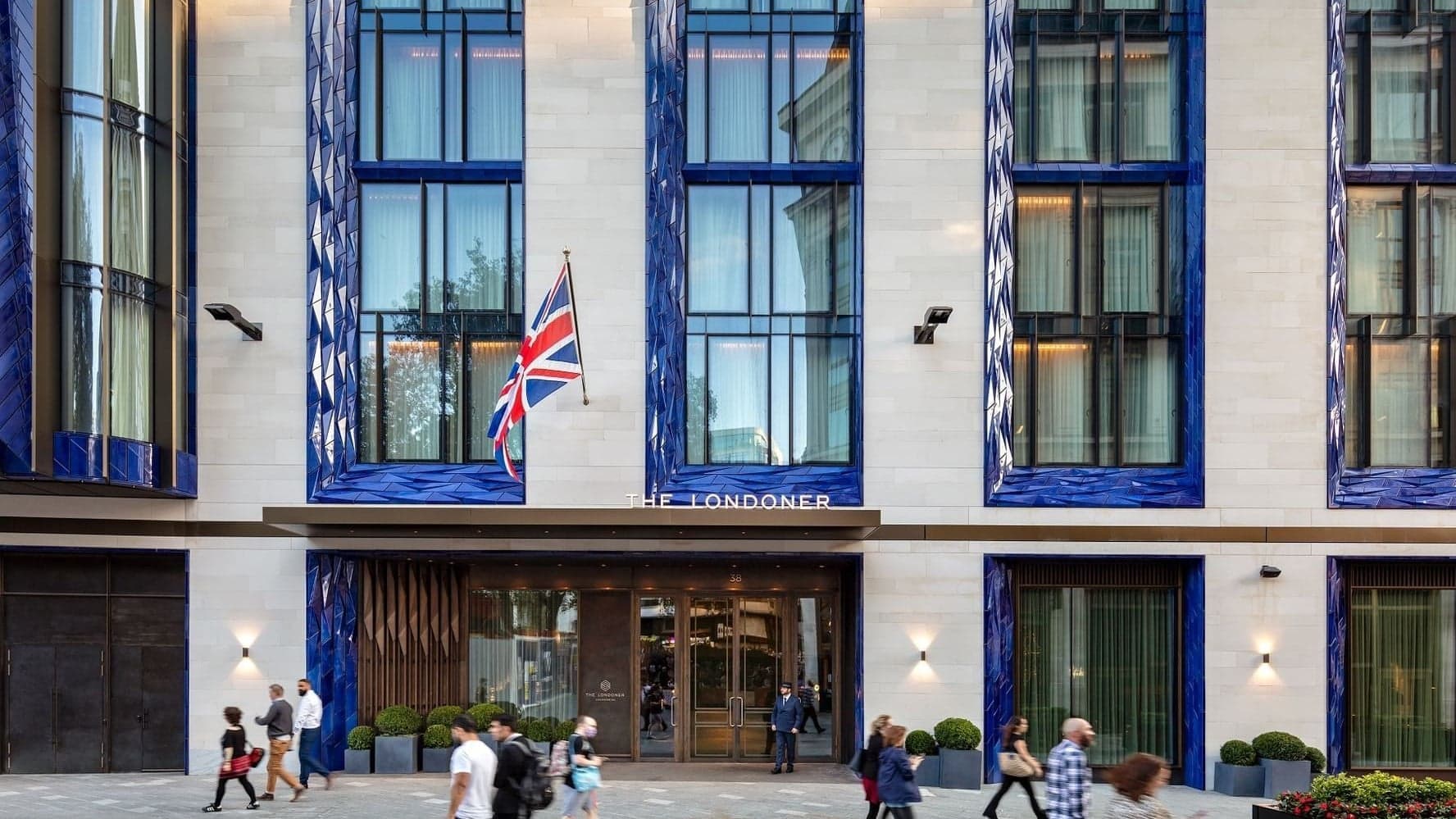 front entrance of the londoner hotel london