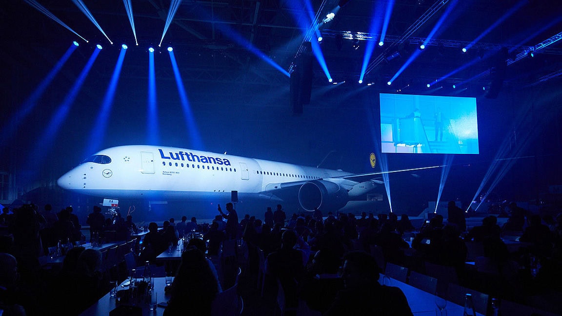 Lufthansa unveils newest Airbus A350