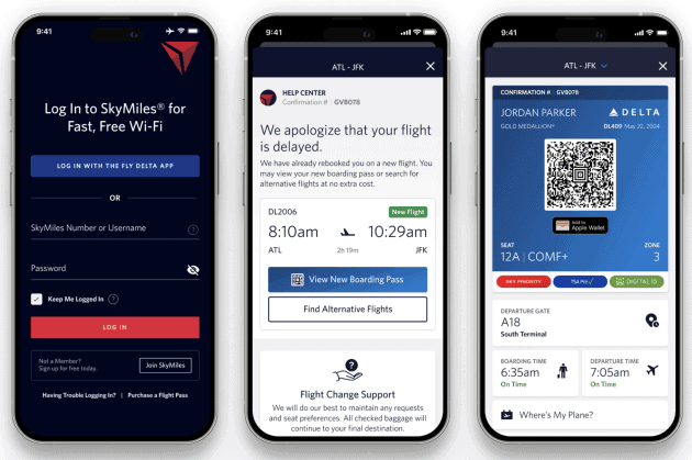Delta Air Lines mobile app upgrade is terrific!
