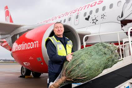 Juletræer flyver gratis med airberlin