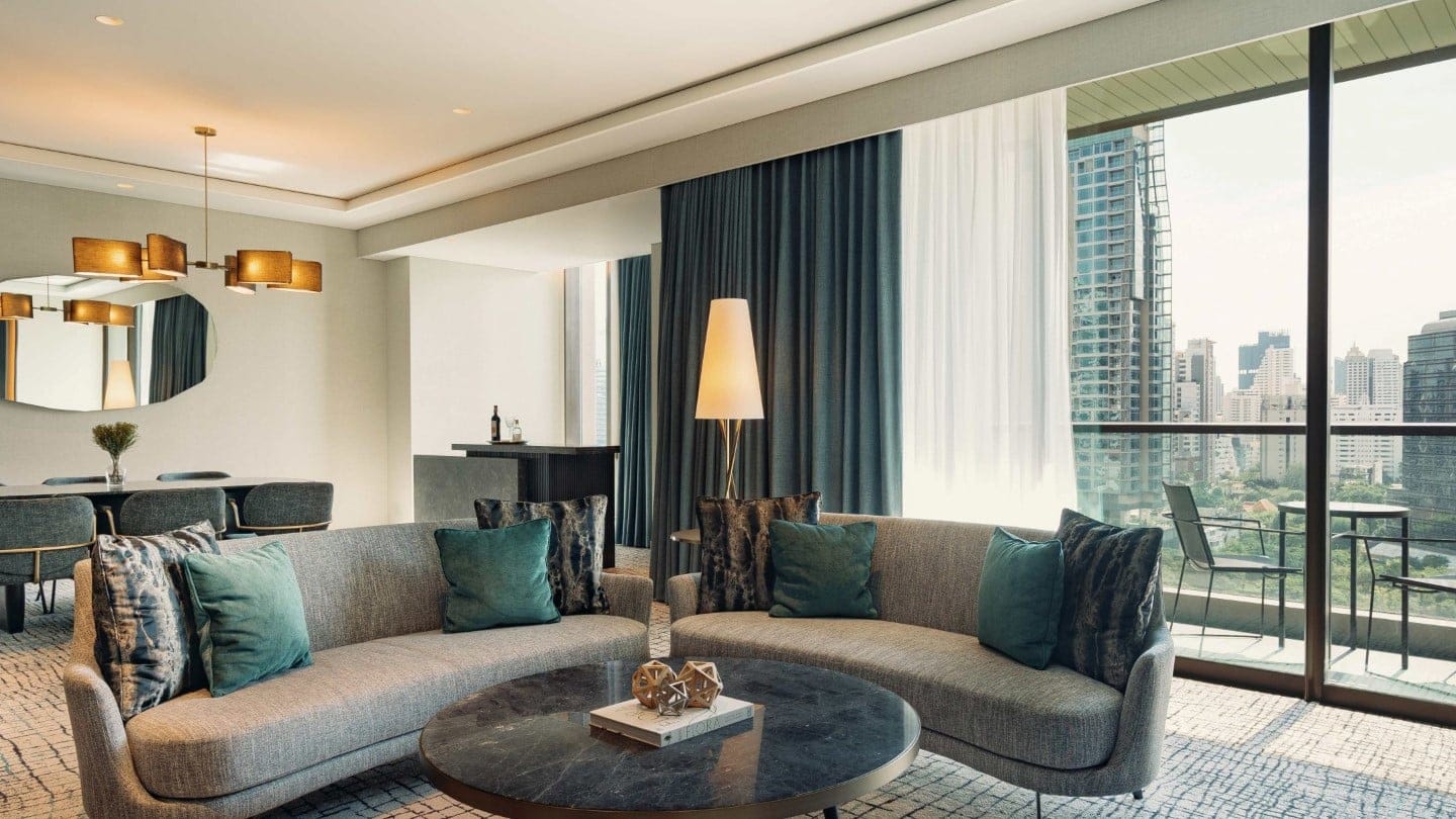 Living room at kimpton maa-lai bangkok