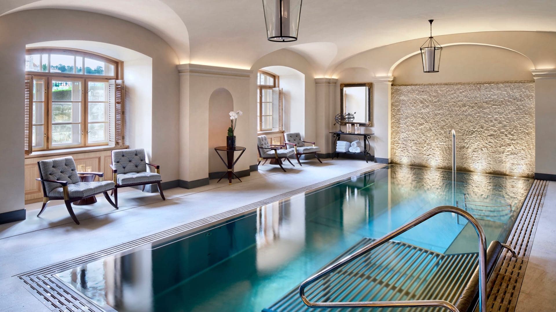 a swimming pool at The Four Seasons Prague
