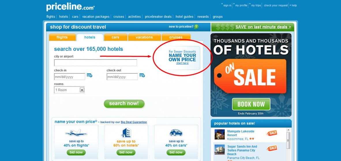 Hur du bokar billiga hotell med Priceline och Hotwire