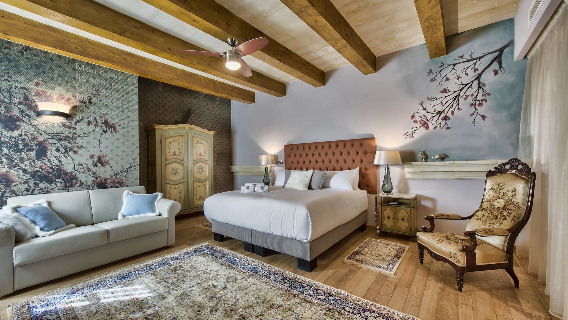 luxury bedroom of  The Palazzo Consiglia