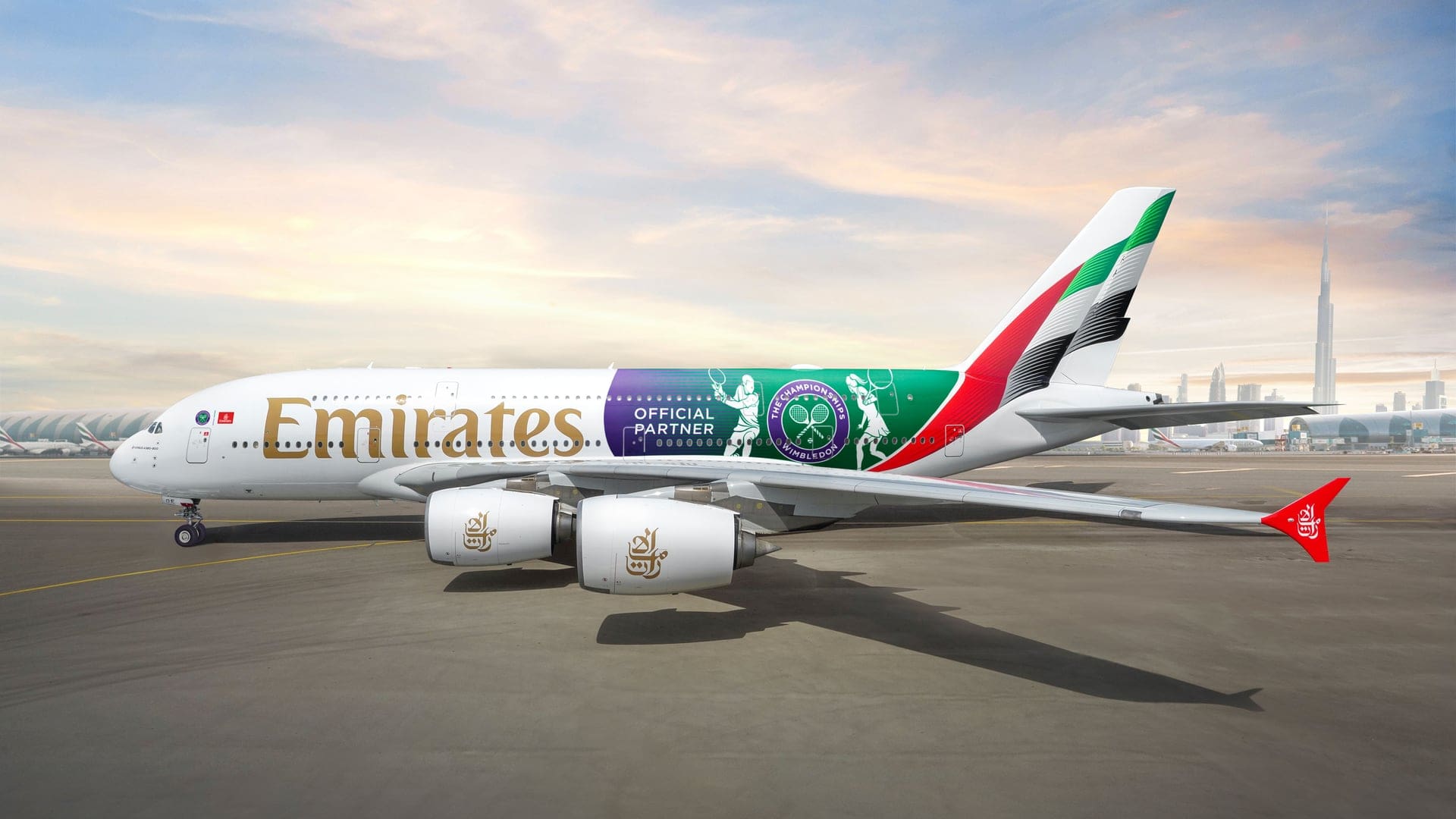 Emirates sports special A380 Wimbledon livery