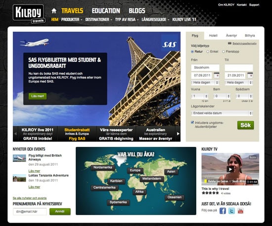 Businessclass.se Resebyråtest 2011: Plats 5 - Kilroy Travels