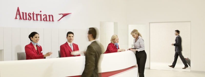 Nye Austrian Airlines lounger i Wien