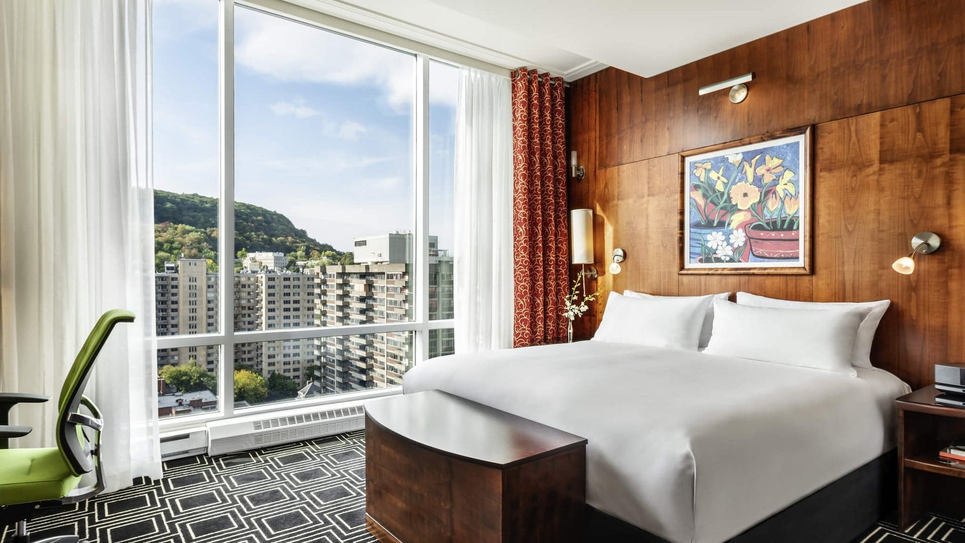 Bedroom suite at Sofitel Montreal Golden Mile
