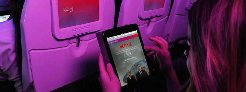 Virgin America tilbyder Netflix 10.700 meter oppe i luften