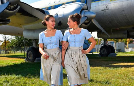 Oktoberfest on board Lufthansa this year - with 1950’s uniforms