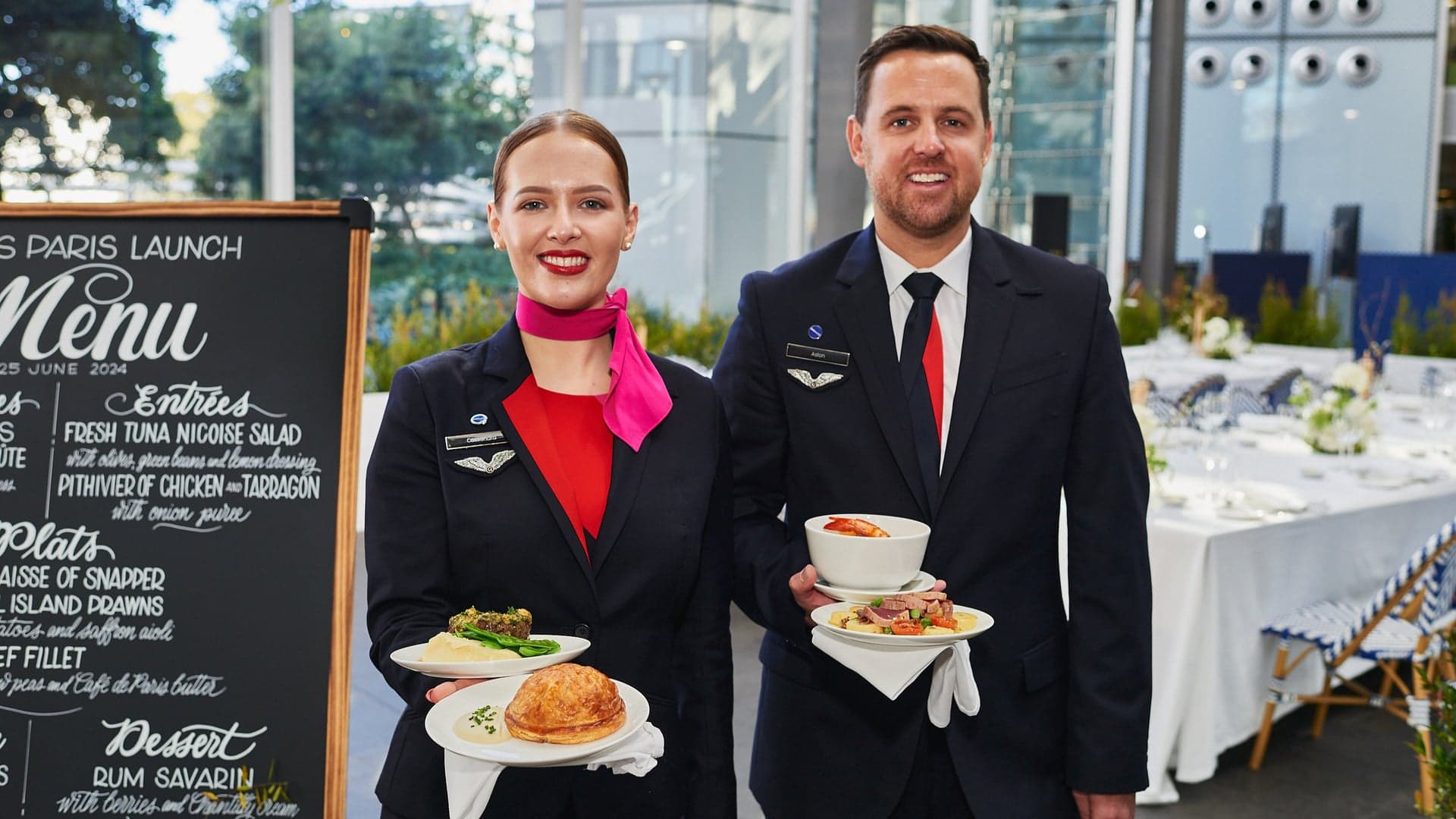 Qantas unveils French menu & amenity kit for Perth to Paris flights