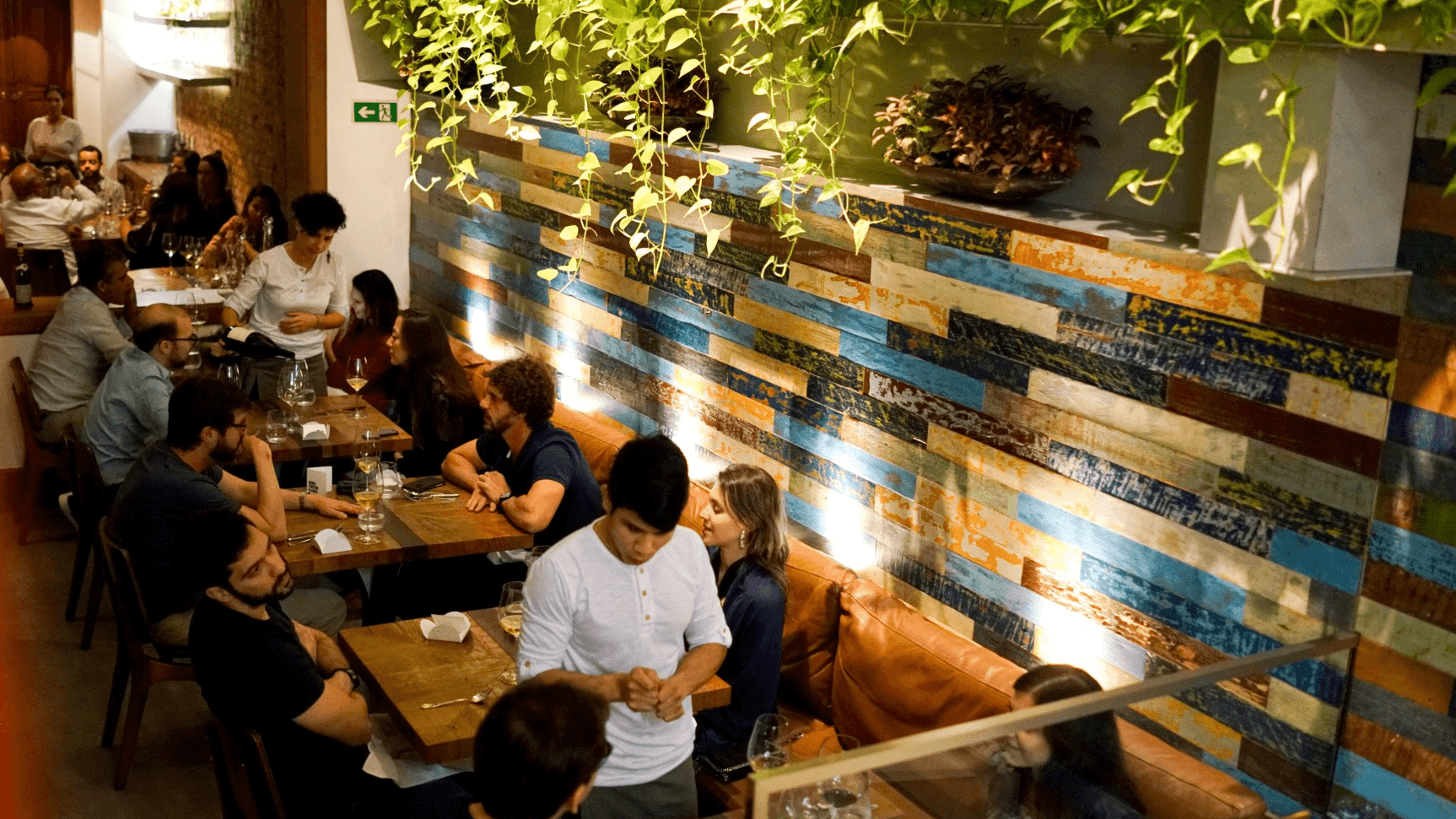 People sitting at resturant david toutain paris